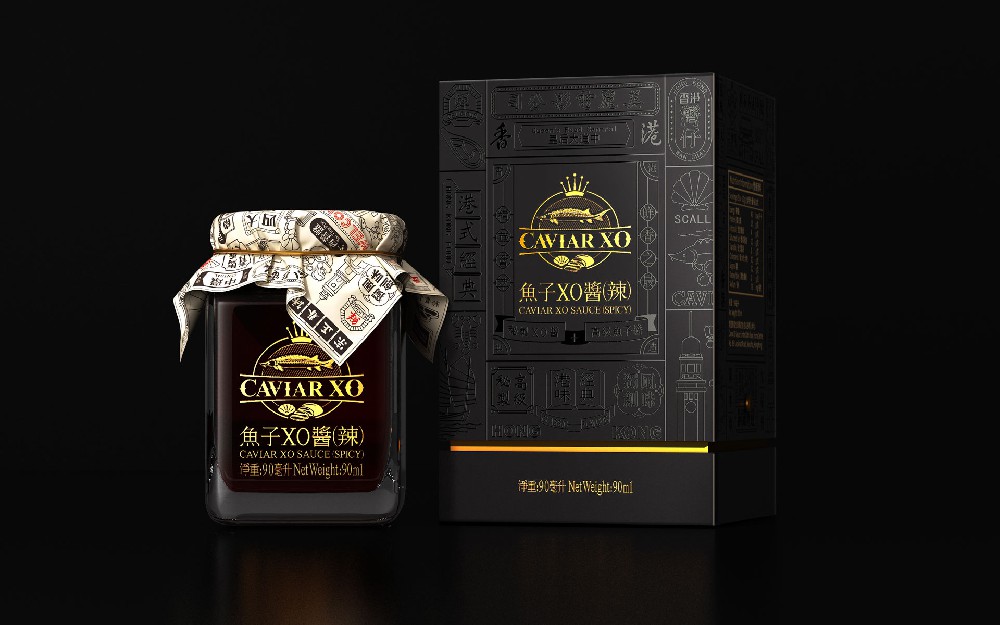 CAVIAR XO 香港鱼子酱品牌策划设计，鱼子酱产品包装设计